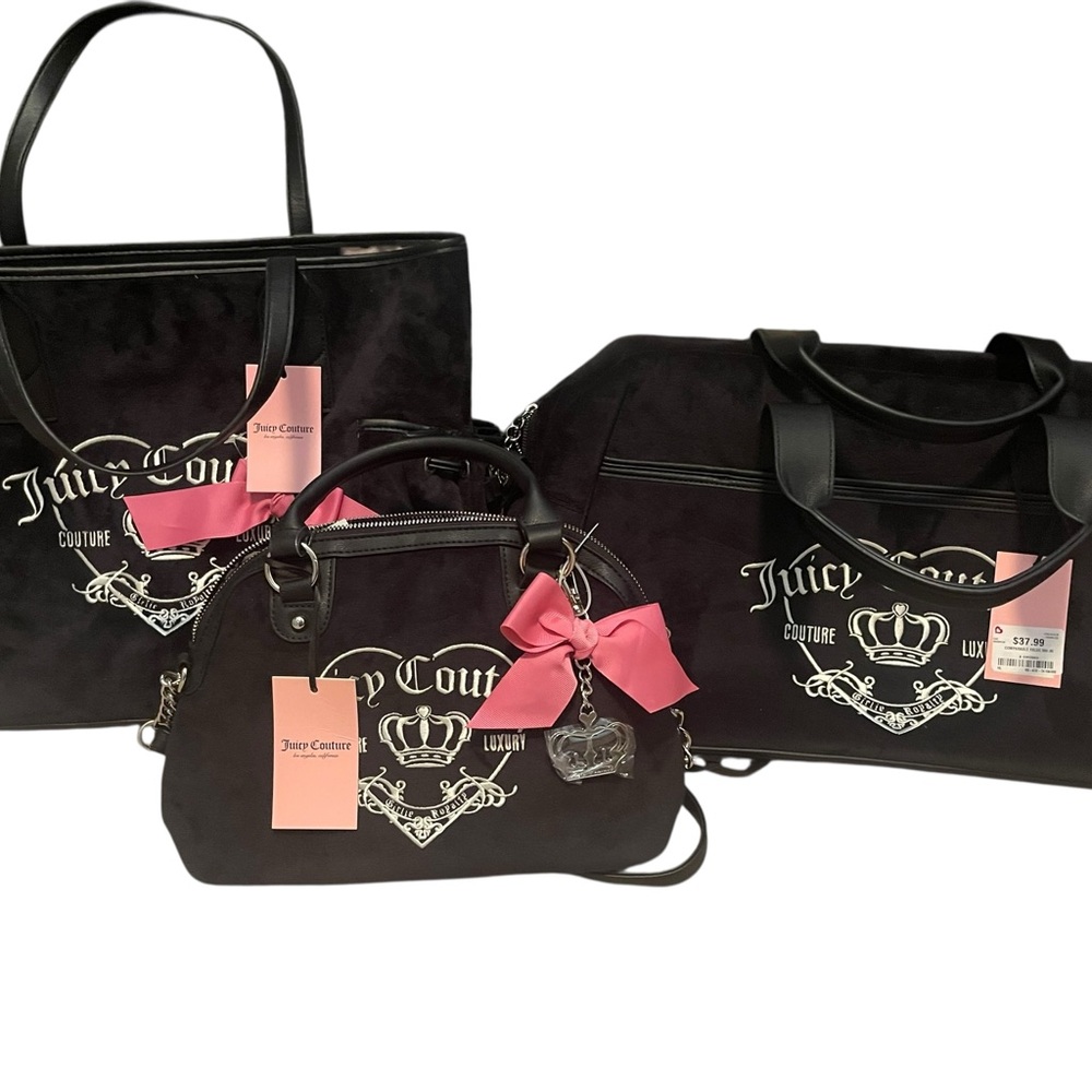 Juicy Couture Girlie Royalty Bag Set - Picture 1 of 7